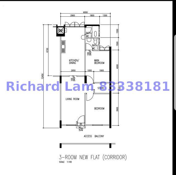 Blk 401 Bedok North Avenue 3 (Bedok), HDB 3 Rooms #158851152